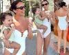 Lucy Mecklenburgh looks incredible in a strapless white swimsuit as she enjoys ... trends now