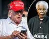 Trump says it will be a 'great honor' to be the 'modern day Nelson Mandela' as ... trends now
