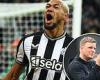 sport news Joelinton boost for Newcastle as midfielder 'close to agreeing a new four-year ... trends now