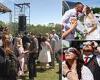Brides and grooms from 24 states flock to Arkansas football court to say I Do ... trends now