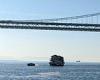 Bizarre moment large, shingled houseboat floats across San Francisco Bay after ... trends now
