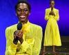 Lupita Nyong'o cuts a chic figure in a yellow shirt dress as she takes to the ... trends now