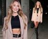 Amber Turner flashes her toned abs in a skimpy mini skirt and crop top while ... trends now