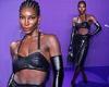 Michaela Coel flaunts her toned figure in a sexy leather bra as she cosies up ... trends now