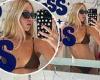 Lila Moss shows off her lithe frame in a skimpy khaki bikini after jetting to ... trends now