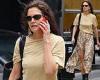 Katie Holmes sports a chic designer look while enjoying a stroll around New ... trends now