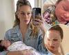 Simone Holtznagel shares hilarious video with newborn daughter Gia: 'Thank God ... trends now