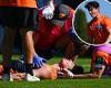 sport news Scary scenes at Manuka Oval as GWS defender Sam Taylor is knocked out cold and ... trends now