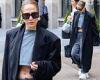 Jennifer Lopez bares her washboard abs in a tiny grey crop top and low-rise ... trends now