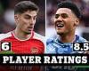 sport news PLAYER RATINGS: One Arsenal star will be bitterly disappointed with himself ... trends now