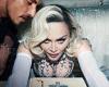 Madonna, 65, flashes her cleavage while leaning over a Bible with a man next to ... trends now