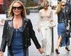 Amanda Holden flaunts her incredible figure in a plunging denim dress while ... trends now