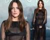 Riley Keough flashes her lingerie in risqué sheer black gown as she leads the ... trends now