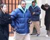 Adam Sandler bundles up in a blue padded jacket as he steps out for a ... trends now
