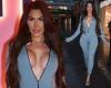 Chloe Ferry puts on a VERY busty display in a plunging grey catsuit as she ... trends now