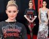 Kathryn Newton channels edgy punk rock look with fake tattoos as she joins a ... trends now