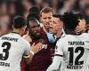 sport news West Ham 1-1 Bayer Leverkusen (1-3 on agg): Newly-crowned German champions ... trends now