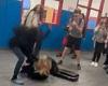 Horror moment Middle School student drags fellow pupil to the ground and ... trends now