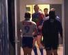 sport news Crazy moment footy star throws punch at rival in wild tunnel brawl as ... trends now