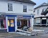 Shocking moment thieves smash through Nationwide branch to steal a cash machine ... trends now