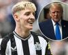 sport news Anthony Gordon reveals he would 'love to meet' Donald Trump... as the Newcastle ... trends now