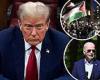 Trump blames Biden for the anti-Israel protesters trying to 'rip down ... trends now