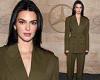 Kendall Jenner is sleek and chic in an olive green suit at starry Beverly Hills ... trends now