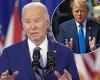 Biden, 81, suffers ANOTHER embarrassing gaffe as his attempt to brand Trump ... trends now