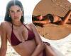 Sara Sampaio showcases her incredibly toned figure in array of tiny bikinis as ... trends now