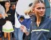 Zendaya serves another sporty look as she steps out in pleated tennis skirt ... trends now