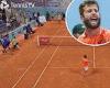 sport news Tennis star Corentin Moutet attempts shot with his FOOT after accidentally ... trends now
