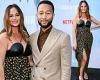Chrissy Teigen puts on leggy display in sexy polka dot dress as she and husband ... trends now