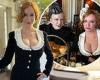 Christina Hendricks puts on a busty display in a milkmaid dress as she poses ... trends now