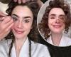 Lily Collins shows off her wild curly locks as she heads to Rome to film season ... trends now