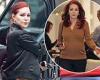Priscilla Presley, 78, cuts a chic figure in a camel sweater and silky bomber ... trends now