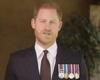 Clean-cut Prince Harry dons his medals for video from the back door of his ... trends now