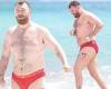 Sam Smith dons TINY red Versace speedos as they enjoy a relaxing day at the ... trends now