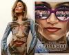 Zendaya sparkles in jeweled minidress featuring Challengers movie poster with ... trends now