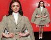 Maisie Williams puts on leggy display in stylish tweed mini dress at a New York ... trends now
