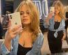 Pregnant Emily Atack shows off her baby bump in a figure hugging black dress ... trends now