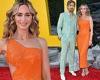 Emily Blunt sparkles in orange cut-out dress alongside Ryan Gosling sporting a ... trends now