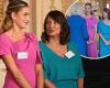 Zara McDermott brings her mum to meet Queen Camilla at Buckingham Palace for ... trends now