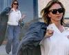 Sydney Sweeney is casual chic in baggy jeans as she exits a BRIDAL shop with a ... trends now