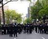 Columbia braces as HUNDREDS of NYPD riot cops surround pro-Palestine encampment ... trends now