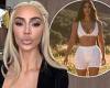 Kim Kardashian wears long blonde wig for pouty selfie after surprising fans ... trends now