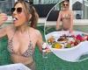 Elizabeth Hurley, 58, shows off her incredible figure in a leopard print bikini ... trends now