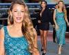 Blake Lively is mermaid-chic in a teal dress while Gabrielle Union has legs for ... trends now