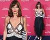 Helena Christensen, 55, wows in a sheer netted black and white dress at King's ... trends now