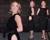 Sydney Sweeney stuns in a sleeveless black dress with cutouts at an Immaculate ... trends now