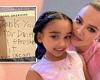 Khloe Kardashian shares poignant handwritten note from niece Dream... after ... trends now